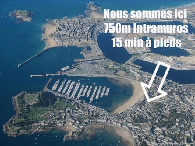 Chambre - Bed & Breakfast - Plage 50M - Residence Saint-Malo Buitenkant foto